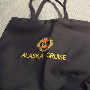 ALASKA CRUISE NAVY BLUE BAG - Zip Top with Large Inner Compartment + Extra -NWOT